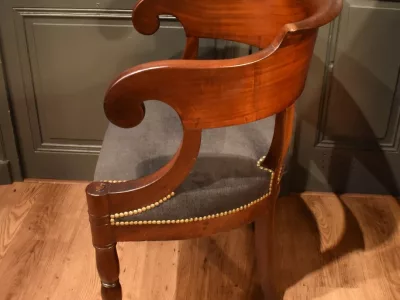 Fauteuil de bureau en acajou