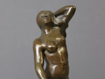 Bronze Femme Dansant Art Nouveau Par Heurtebise
